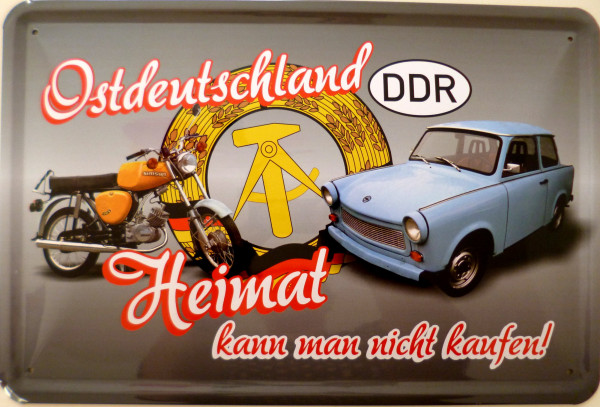 Blechschild Ostdeutschland Heimat nicht kaufen