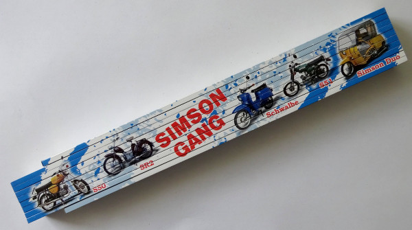 Zollstock 2m - Simson Gang (S50 SR2 Schwalbe S50 Simson Duo)