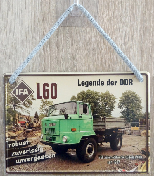 Hängeschild - LKW L60 VEB Automobilwerke Ludwigsfelde - Legende der DDR