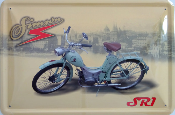 Blechschild Simson SR 1