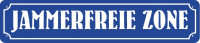 Straßenschild Jammerfreie Zone Straßenschild Jammerfreie Zone