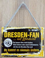 Hängeschild - Ich bin Dresden-Fan Hängeschild - Ich bin Dresden-Fan