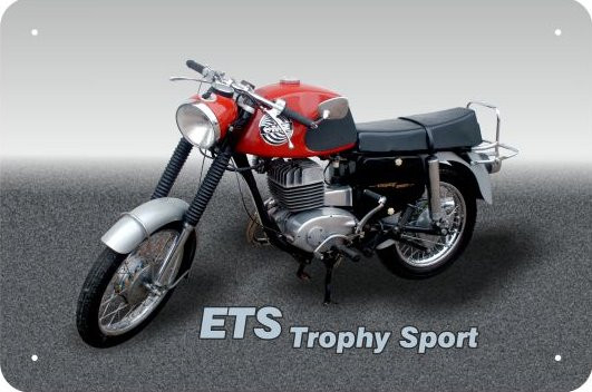 Blechschild ETS Trophy Sport