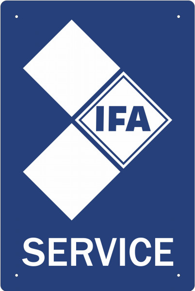 Blechschild IFA Service