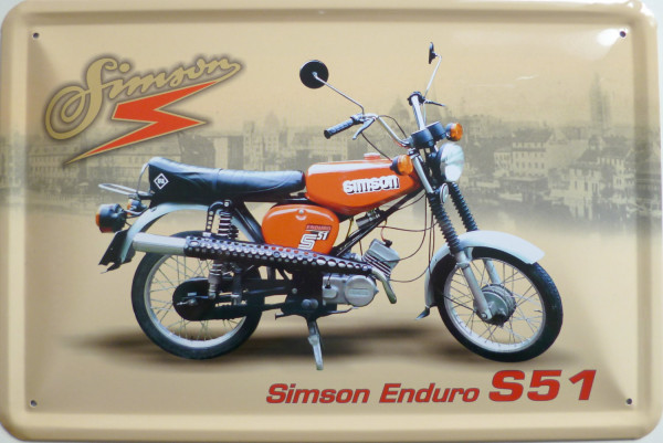 Blechschild S51 Enduro