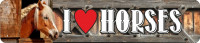 Straßenschild I love horses Straßenschild I love horses
