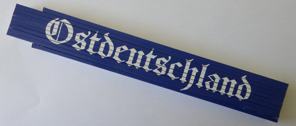 Zollstock 2m Ostdeutschland (blau)