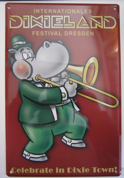 Blechschild 20x30cm - Dixieland - Celebrate in Dixie Town