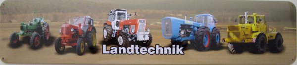 Straßenschild 5er Landtechnik RS08 Famulus ZT rot Dutra K700