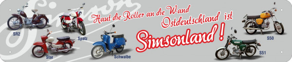 Straßenschild Haut die Roller an die Wand (grau)