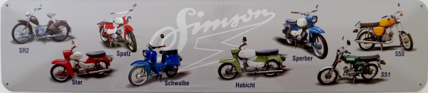 Straßenschild Simson 8er Flotte (grau)