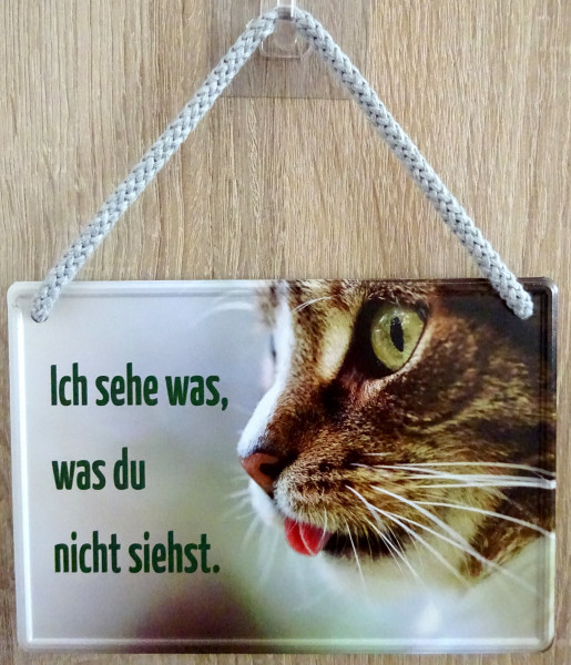 Hängeschild - Ich sehe was, was du nicht siehst