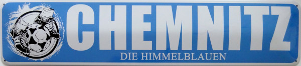 Straßenschild Chemnitz die Himmelblauen