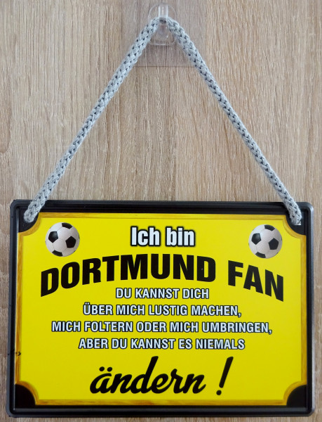 Hängeschild - Ich bin Dortmund-Fan
