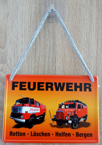 Hängeschild - 2er Feuerwehr