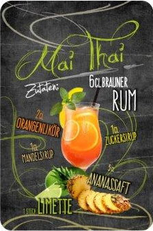 Blechschild Mai Tai