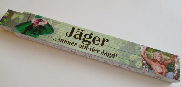 Zollstock 2m Jäger immer auf der Jagd