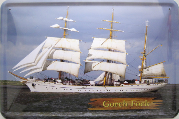 Blechschild Gorch Fock Schiff