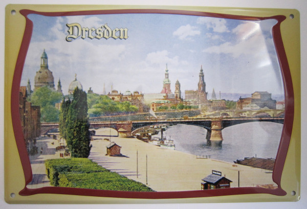 Blechschild 20x30cm - Dresden