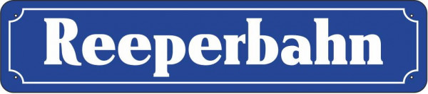 Straßenschild Reeperbahn