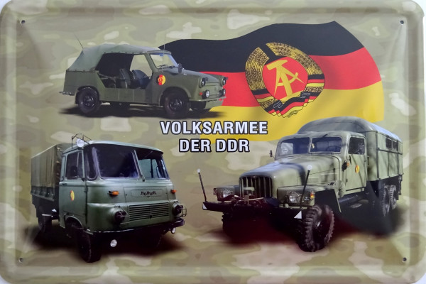 Blechschild Volksamee der DDR