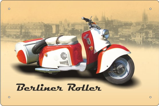 Blechschild Berliner Roller