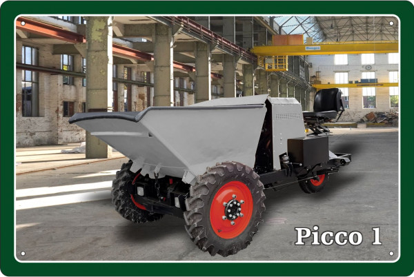 Blechschild Picci 1 Dumper