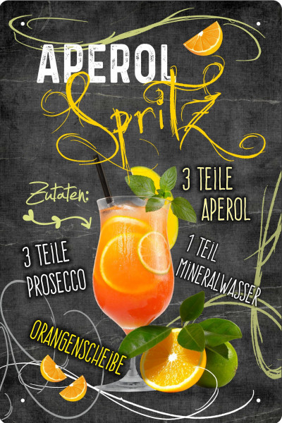 Blechschild Aperol Spritz