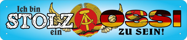 Straßenschild ich bin stolz ein OSSI zu sein